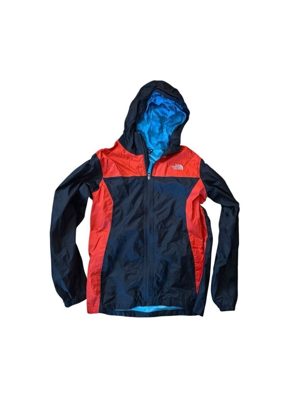 The North Face Dryvent Boys Hooded Mesh Lining Zip Windbreaker Rain Jacket XL - Picture 2 of 9